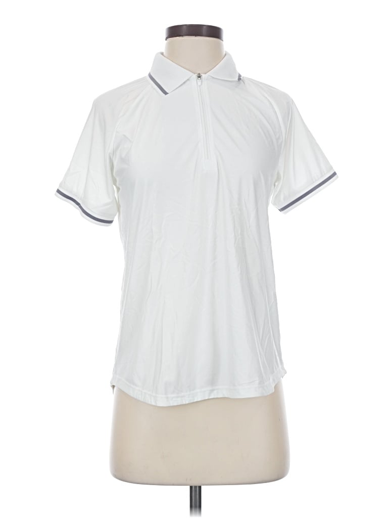 Pre-owned Mondetta Short Sleeve Polo Shirt In White