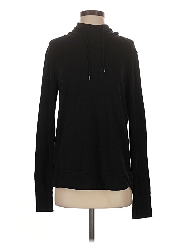 Pre-owned Athletic Works Long Sleeve Turtleneck In Black