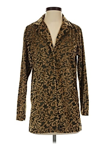 Diane von Furstenberg Long Sleeve Button-Down Shirt (view 1)