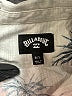 Billabong Tropical Ivory Gray Short Sleeve Button-Down Shirt Size 6 - photo 3