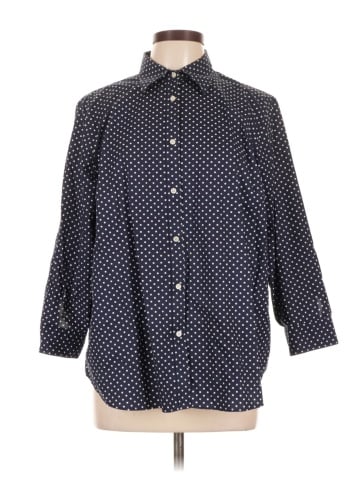 Lauren by Ralph Lauren 3/4 Sleeve Button-Down Shirt (view 1)