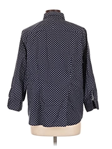Lauren by Ralph Lauren 3/4 Sleeve Button-Down Shirt (view 2)