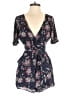 BB Dakota 100% Polyester Floral Blue Romper Size 2 - photo 1