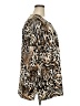 JM Collection Animal Print Brown 3/4 Sleeve Blouse Size 3X - photo 4