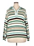 Liz Claiborne Stripes Teal Pullover Sweater Size 3X - photo 1