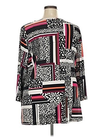 JM Collection 3/4 Sleeve Blouse (view 2)