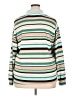 Liz Claiborne Stripes Teal Pullover Sweater Size 3X - photo 2