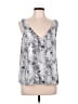 Allison Joy 100% Polyester Silver Sleeveless Blouse Size L - photo 1