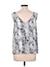 Allison Joy 100% Polyester Silver Sleeveless Blouse Size L - photo 2