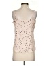 Ann Taylor 100% Polyester Tan Tank Top Size S - photo 2