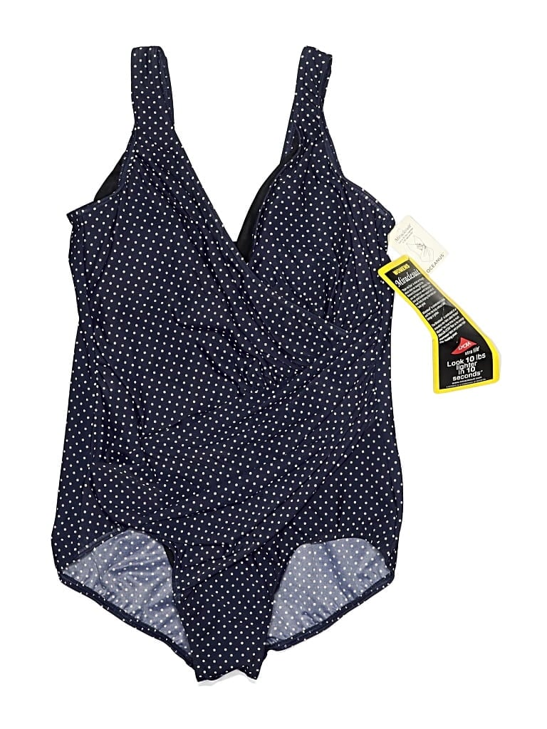 Pre-owned Miraclesuit One Piece Swimsuit In Blue