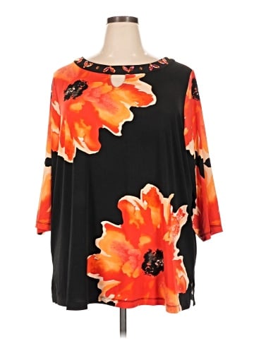 Susan Graver 3/4 Sleeve Blouse (view 1)