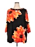 Susan Graver Orange 3/4 Sleeve Blouse Size 3X - photo 1