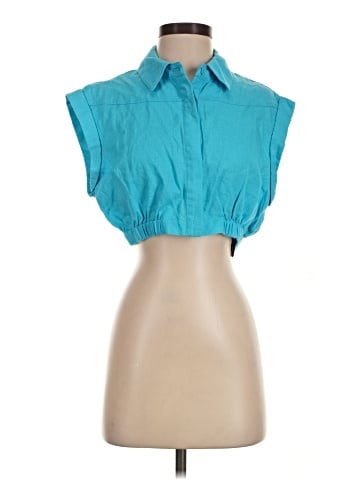 7 For All Mankind Sleeveless Button-Down Shirt (view 1)