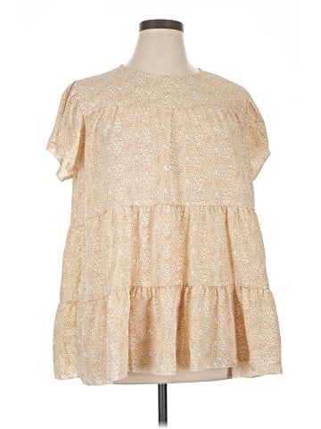 Shein Curve Short Sleeve Blouse (view 1)