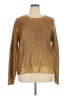 Ann Taylor LOFT 100% Cotton Metallic Gold Pullover Sweater Size XL - photo 1