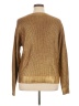 Ann Taylor LOFT 100% Cotton Metallic Gold Pullover Sweater Size XL - photo 2