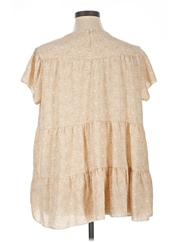 Shein Curve Short Sleeve Blouse (view 2)