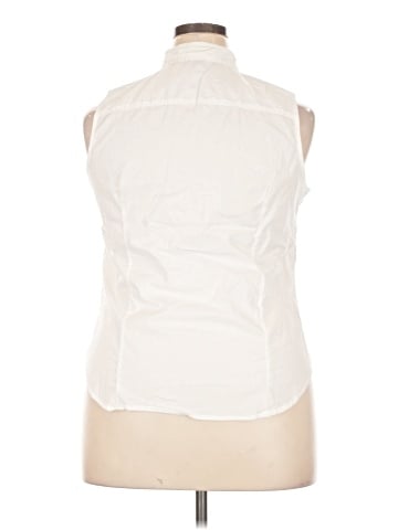 J.Crew Factory Store Sleeveless Button-Down Shirt (view 2)
