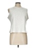 MONORENO Silver Sleeveless T-Shirt Size L - photo 1
