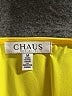 Chaus 100% Polyester Yellow Sleeveless Blouse Size M - photo 7