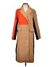Shein 100% Polyester Orange Coat Size XS - photo 1