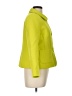 Louben Polka Dots Yellow Green Coat Size 10 - photo 4