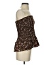 Lulus 100% Polyester Brown Sleeveless Blouse Size XS - photo 4