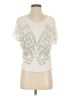 CAbi Silver Short Sleeve Top Size XS - photo 1