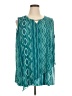 Catherines Teal Short Sleeve Blouse Size 1X - photo 1