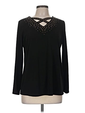 Susan Graver Long Sleeve Top (view 1)