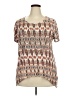 Cato 100% Rayon Brown Short Sleeve Blouse Size 22 - photo 1