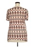 Cato 100% Rayon Brown Short Sleeve Blouse Size 22 - photo 2