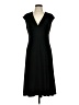 Chaps Solid Black Cocktail Dress Size L - photo 1