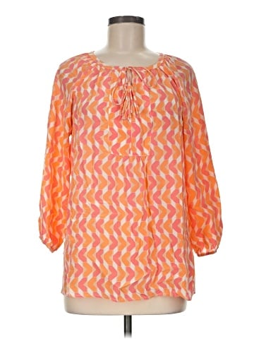 Tyler Boe 3/4 Sleeve Silk Top (view 1)