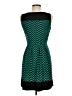 En Focus Studio Chevron-herringbone Teal Casual Dress Size 6 - photo 2