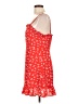 Aqua 100% Polyester Red Casual Dress Size L - photo 5