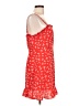 Aqua 100% Polyester Red Casual Dress Size L - photo 4