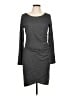 Leith Solid Gray Casual Dress Size L - photo 1