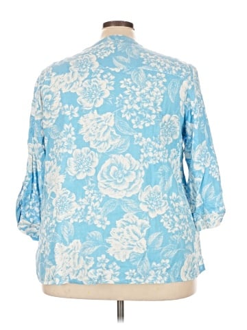 Coral Bay 3/4 Sleeve Button-Down Shirt (view 2)