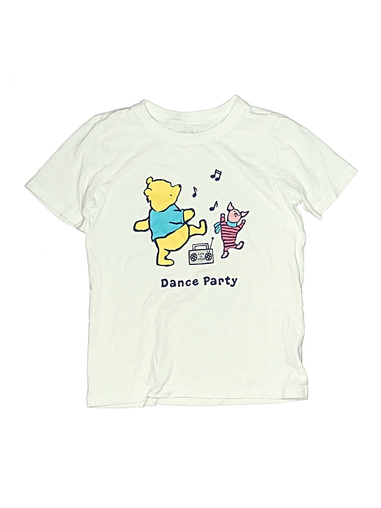 Pre-owned Life Is Good Kids' Short Sleeve T-shirt In Ivory