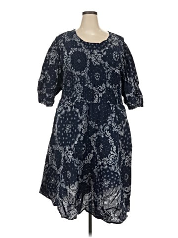 Terra & Sky Casual Dress (view 1)