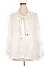 Seven7 100% Rayon Ivory 3/4 Sleeve Blouse Size 2X - photo 1