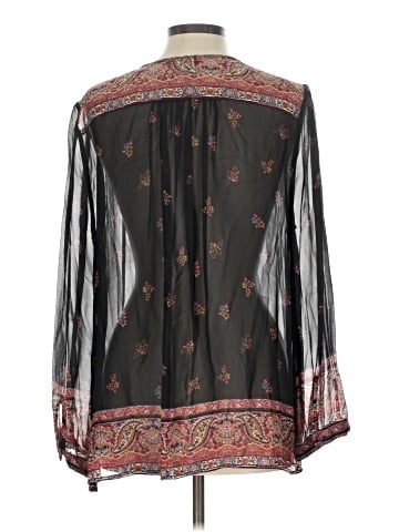 Joie Long Sleeve Silk Top (view 2)