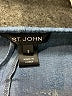 St. John Chevron-herringbone Blue Casual Pants Size S - photo 7