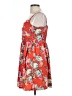 Roxy 100% Polyester Floral Red Casual Dress Size L - photo 5