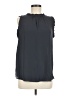 Ann Taylor LOFT 100% Polyester Black Sleeveless Blouse Size M - photo 1