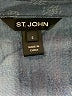 St. John Blue Long Sleeve Button-Down Shirt Size S - photo 7