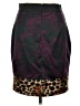 Express Animal Print Burgundy Casual Skirt Size 6 - photo 2