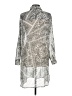 Live 4 Truth 100% Polyester Paisley Gray Silver Casual Dress Size M - photo 2